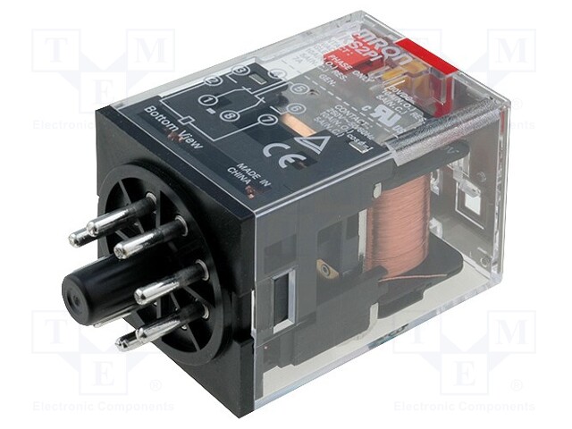 Relay: electromagnetic; DPDT; Ucoil: 230VAC; 10A; max.250VDC; PIN: 8