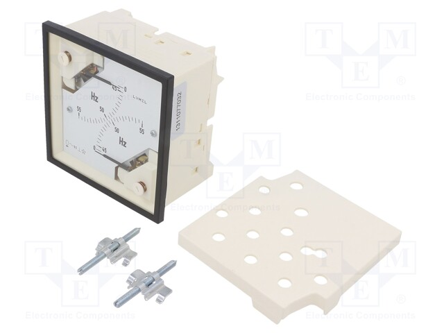 Meter: frequency; on panel; mounting; 96x96x64mm; 45÷55Hz; 100V