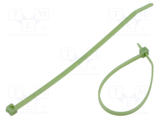 Cable tie; L: 142mm; W: 3.6mm; polypropylene; 80N; green; -60÷115°C