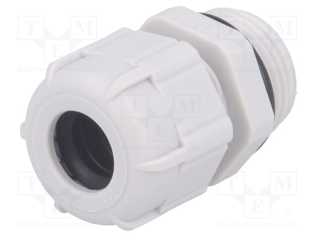 Cable gland; PG11; IP68; Mat: polyamide; grey; UL94V-2