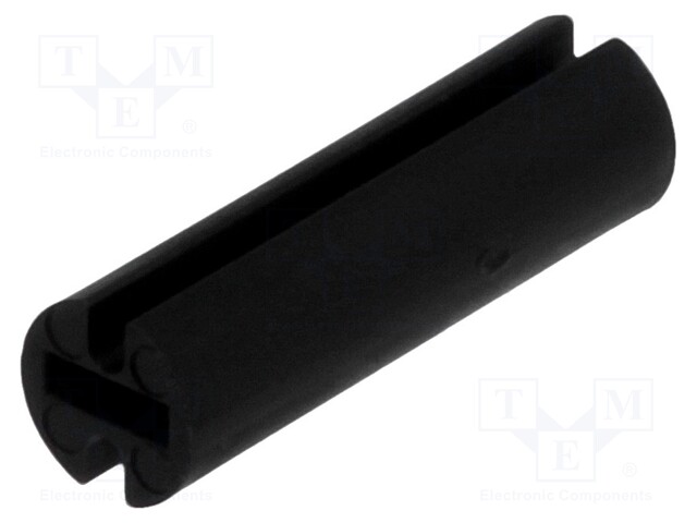 Spacer sleeve; LED; Øout: 4.5mm; ØLED: 3mm; L: 15mm; black; UL94V-2