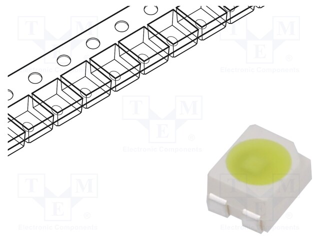 LED; SMD; 3528,PLCC4; white neutral; 2100mcd; 120°; 14mA; 5.5÷20V