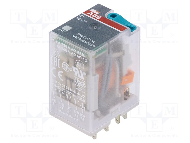 Relay: electromagnetic; 4PDT; Ucoil: 125VDC; 6A; max.250VAC