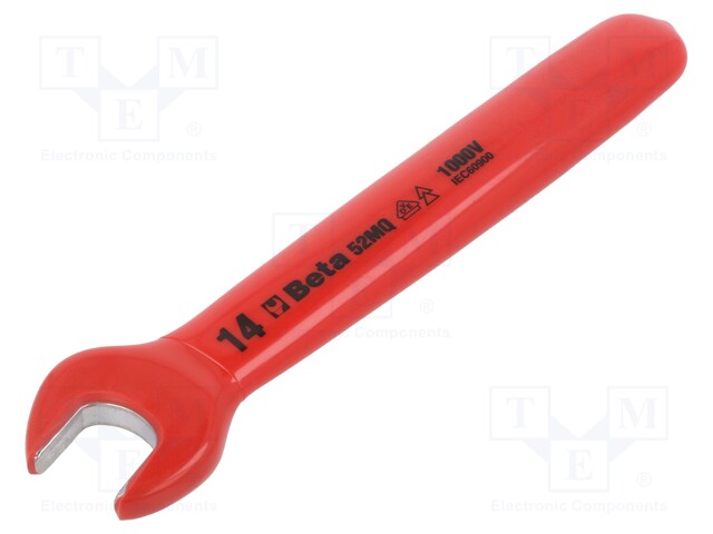 Wrench; insulated,single sided,spanner; 14mm; EN 60900,VDE