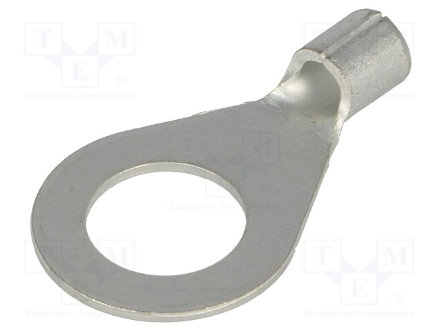 Ring terminal; M10; 2.5÷6mm2; crimped; for cable; non-insulated