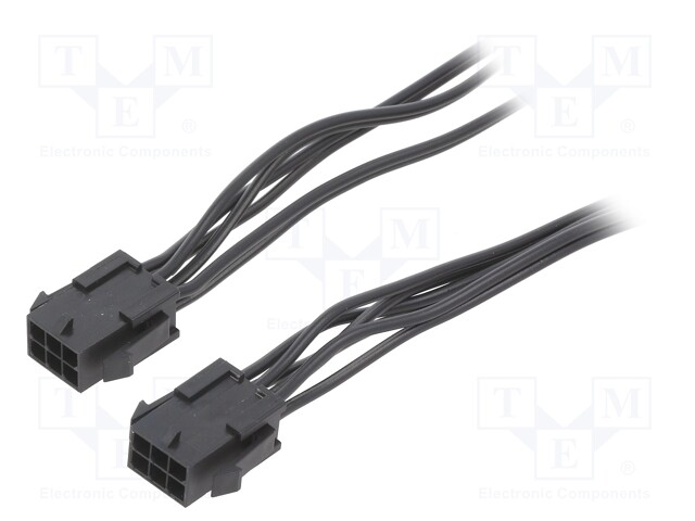 Cable; Micro-Fit 3.0; MX-43020-0600,male-male; PIN: 6; 0.4m; 4A