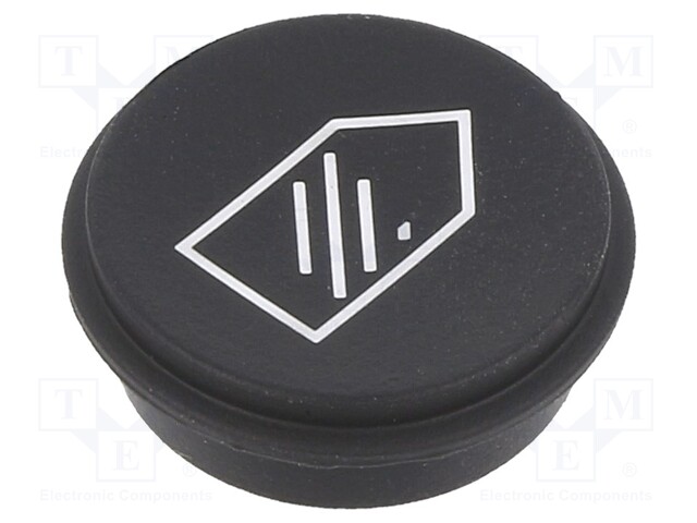 Button; Ø21mm; Pushbutton: round; black; 09