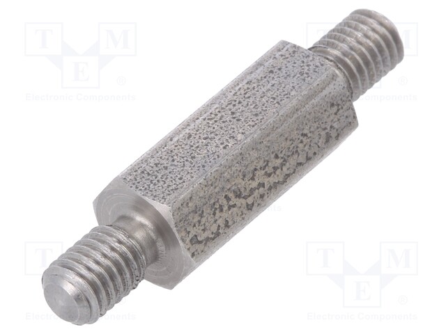 Screwed spacer sleeve; 8mm; Ext.thread: M5; hexagonal