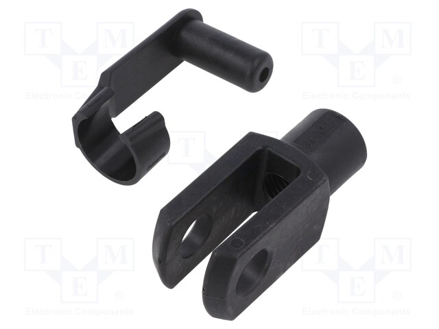 Fork joint; Øhole: 16mm; Thread: M16; Mat: igumid G; Pitch: 2,0