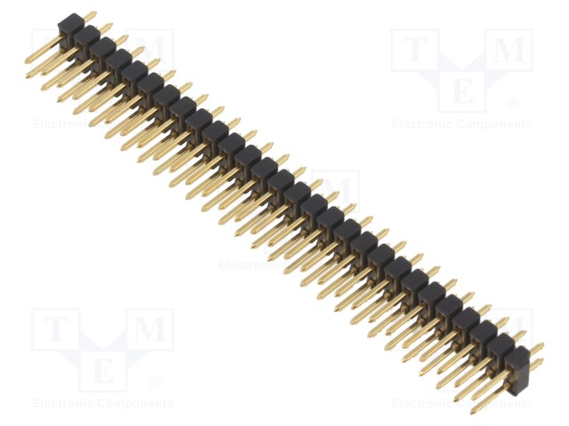 Pin header; male; PIN: 56; straight; 2.54mm; THT; 2x28; gold-plated