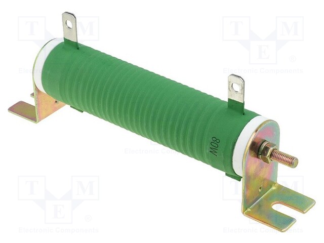 Resistor: wire-wound; 4.7Ω; 80W; ±5%; Ø28x121mm; 200ppm/°C