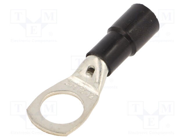 Tip: ring tube; M12; Ø: 13mm; 16mm2; crimped; for cable; insulated