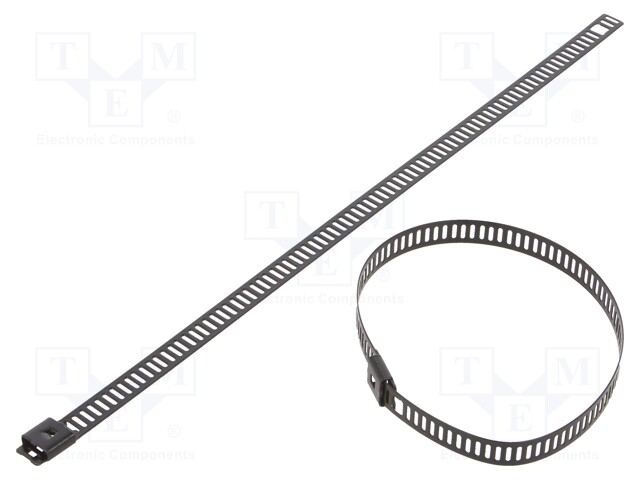 Cable tie; L: 200mm; W: 7mm; acid resistant steel AISI 316; 445N