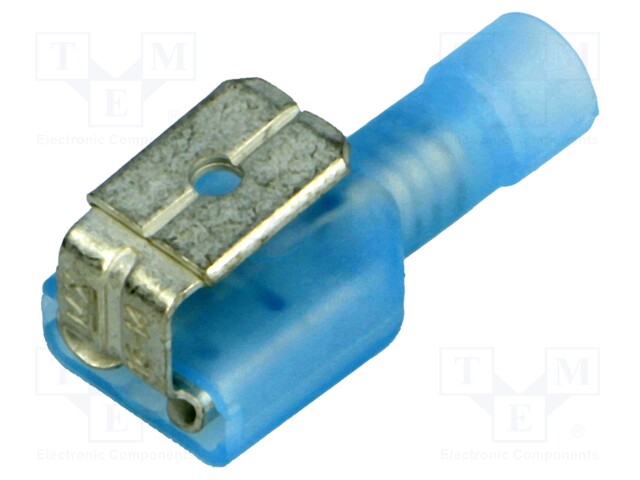 Terminal: flat; 6.35mm; 0.8mm; female; 1.3÷2mm2; crimped; insulated