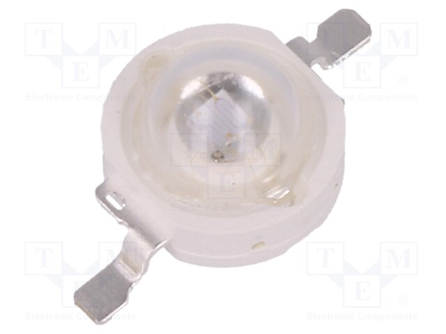 Power LED; EMITER; ultraviolet; Pmax: 1W; 390-410nm; 130°; SMD