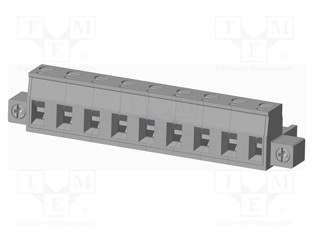 Connector: pluggable terminal block; plug; female; straight; grey