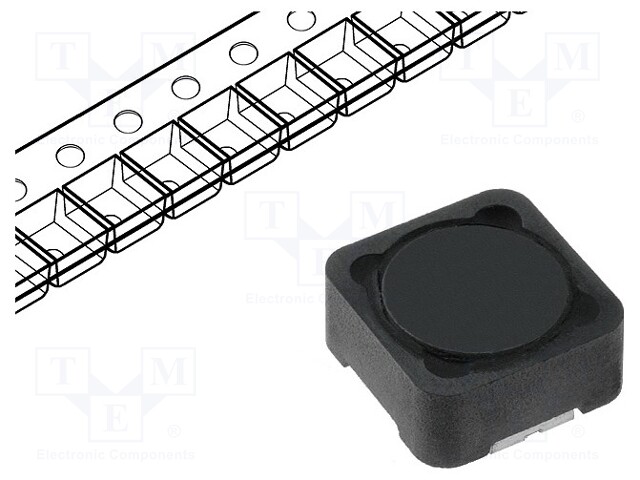 Inductor: wire; SMD; 39uH; 2A; 68mΩ; 12x12x6mm; ±20%; -40÷85°C