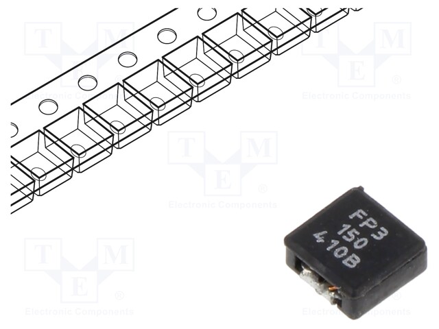 Inductor: wire; SMD; 14.9uH; Ioper: 2.22A; Isat: 2.5A; 7.25x6.7x3mm