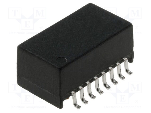 Transformer: Ethernet; SMD; Trans: RX 1: 1,TX 1: 1; -1dB