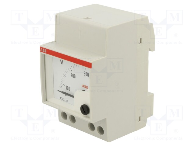 Meter; for DIN rail mounting; 0÷300V; Class: 1,5; 50÷60Hz; IP20