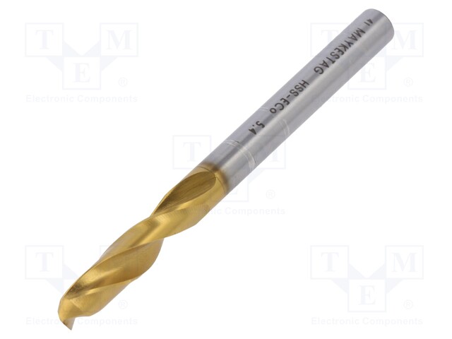 Drill bit; for metal; Ø: 5.4mm; L: 66mm; HSS-CO; film,separately