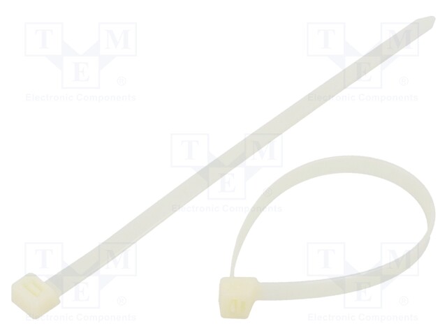 Cable tie; L: 200mm; W: 7.6mm; polyamide; 550N; natural; Ømax: 51mm