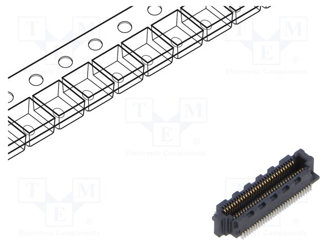 Connector: PCB to PCB; female; PIN: 30; 0.4mm; SS4; gold-plated; SMT