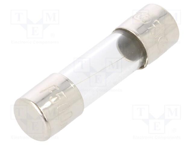 Fuse: fuse; 500mA; 250VAC; glass; 20x5.2mm; brass; bulk