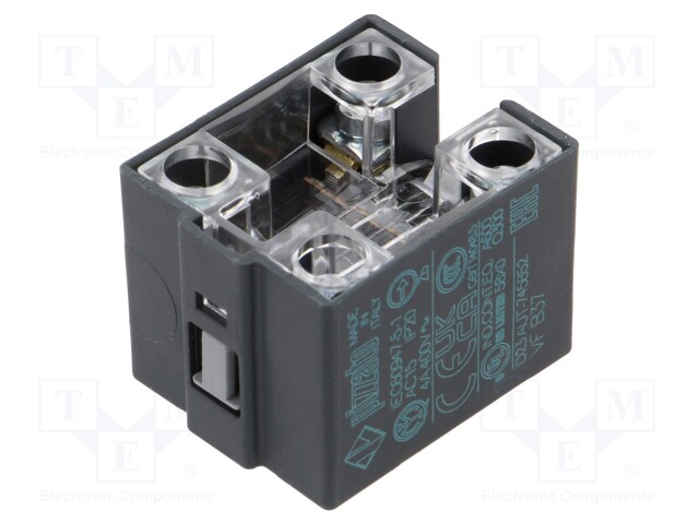 Contact block; NO + NC; 10A; max.400VAC; max.250VDC; -40÷80°C