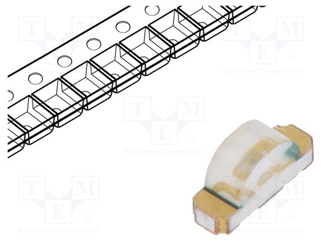 LED; SMD; 1204; green; 45÷150mcd; 3.2x1.5x1mm; 130°; 3.4÷3.9V; 20mA