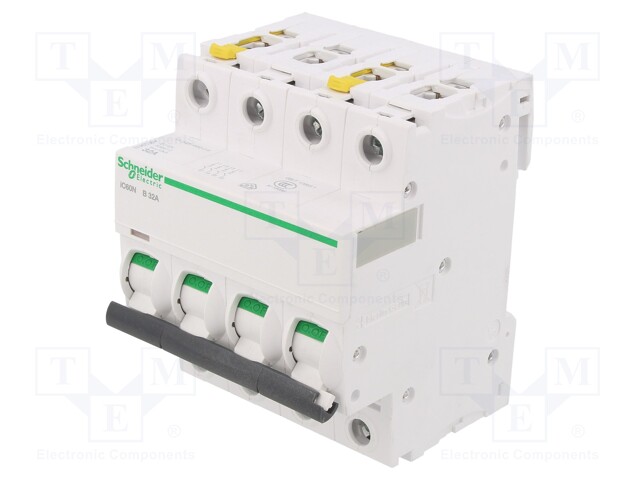 Circuit breaker; 400VAC; Inom: 32A; Poles: 4; DIN; Charact: B; 6kA