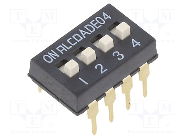 Switch: DIP-SWITCH; Pos: 2; SPST; 0.1A/24VDC; Illumin: none; 50mΩ