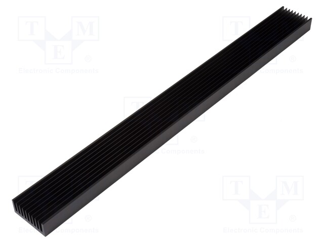 Heatsink: extruded; grilled; black; L: 1000mm; W: 100mm; H: 40mm