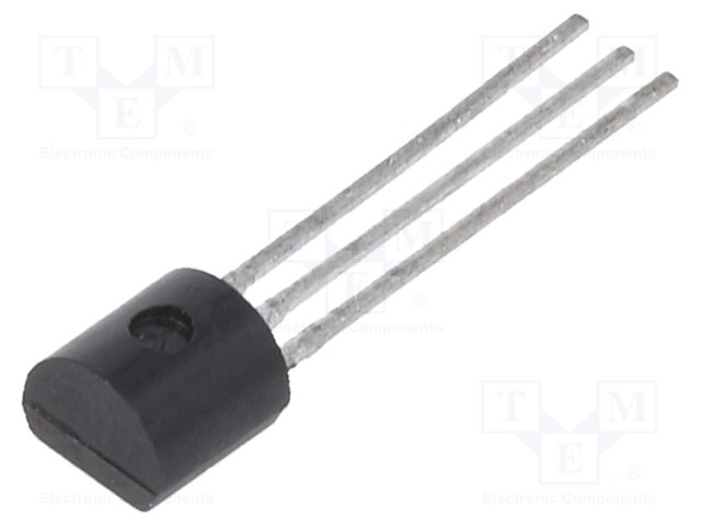 Transistor: NPN; bipolar; 25V; 50mA; 0.35W; TO92