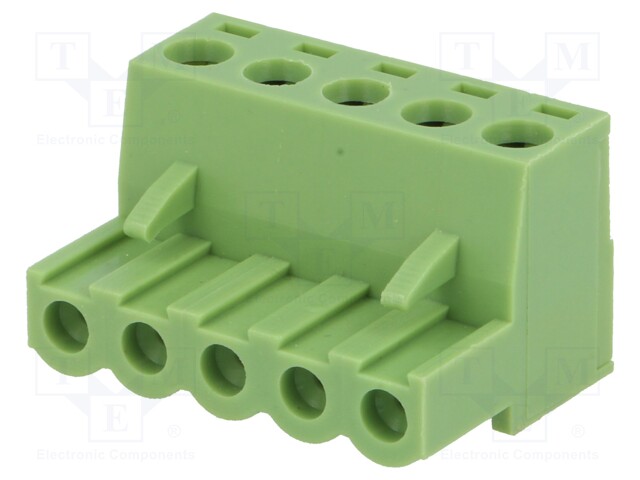 Pluggable terminal block; 5mm; ways: 5; straight; plug; female