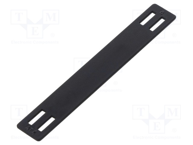 Label; polyamide; black; -40÷85°C; leaded; Label width: 9mm