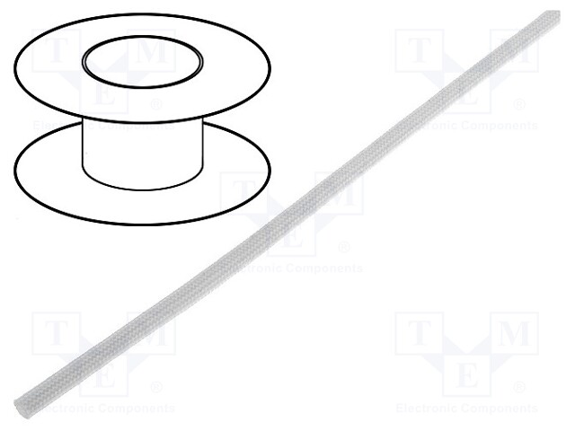 Insulating tube; Mat: glass fibre coated  with silicone rubber