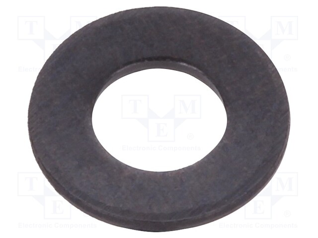 Washer; round; M3; D=7mm; h=0.5mm; steel; Plating: black finish