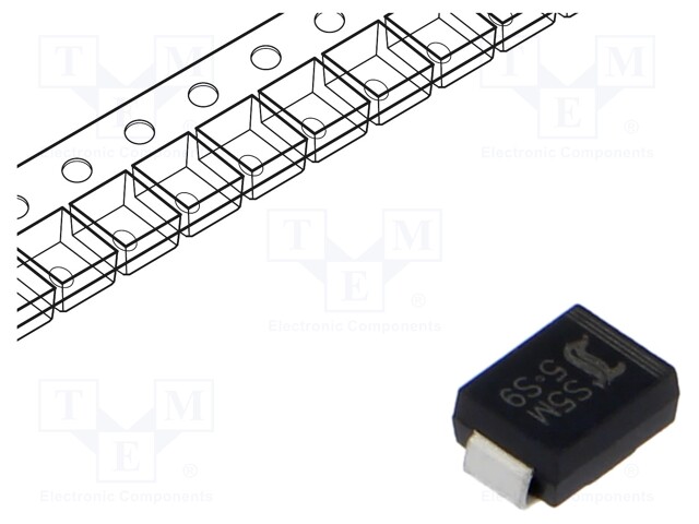 Diode: rectifying; SMD; 1kV; 5A; SMB; Ufmax: 1.1V; reel,tape