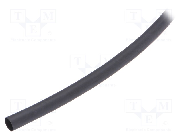 Heat shrink sleeve; glueless; 3: 1; 9mm; L: 150m; black