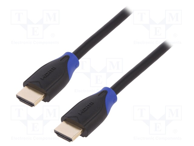 Cable; HDMI 2.0; HDMI plug,both sides; 1m