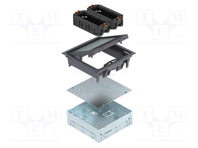 Enclosure: junction box; X: 205mm; Y: 222mm; Z: 72mm