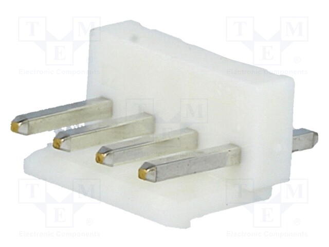 Socket; wire-board; male; VH; 3.96mm; PIN: 4; THT; 250V; 10A; -25÷85°C