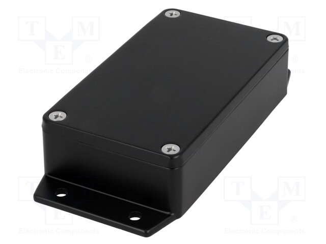 Enclosure: multipurpose; X: 65mm; Y: 115mm; Z: 30mm; aluminium; black