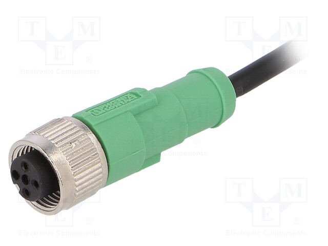 Connection lead; M12; PIN: 3; straight; 3m; plug; 250VAC; 4A; 250VDC