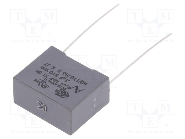 Capacitor: polypropylene; 0.1uF; 800VDC; 15mm; ±10%; -40÷110°C