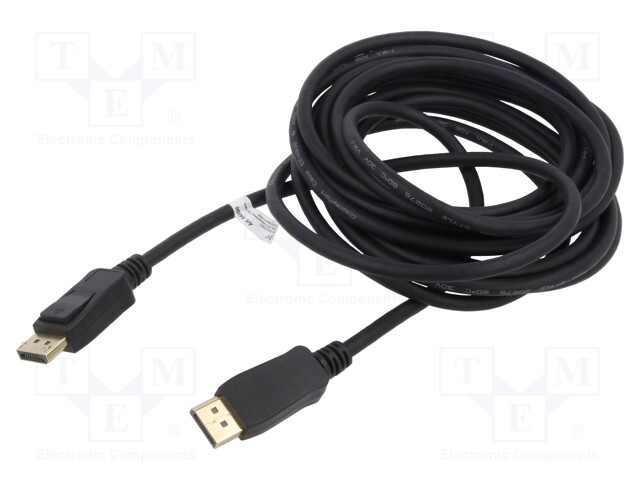 Cable; DisplayPort 1.2,HDMI 2.0; DisplayPort plug,HDMI plug; 5m