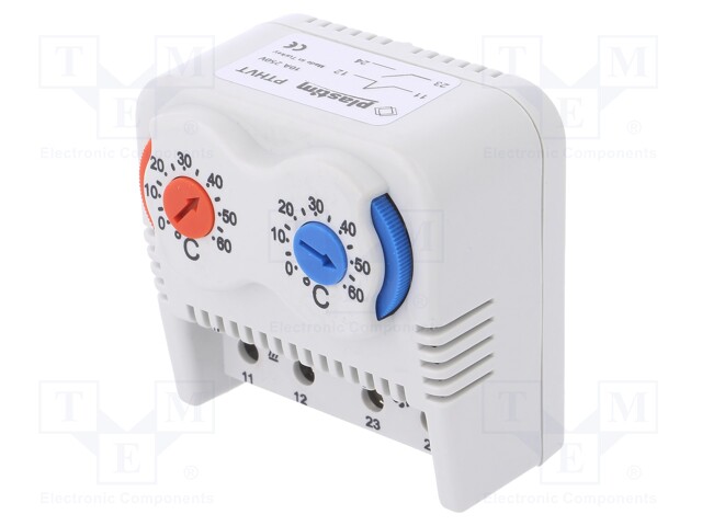 Sensor: thermostat; Contacts: NC + NO; 10A; 250VAC; IP20