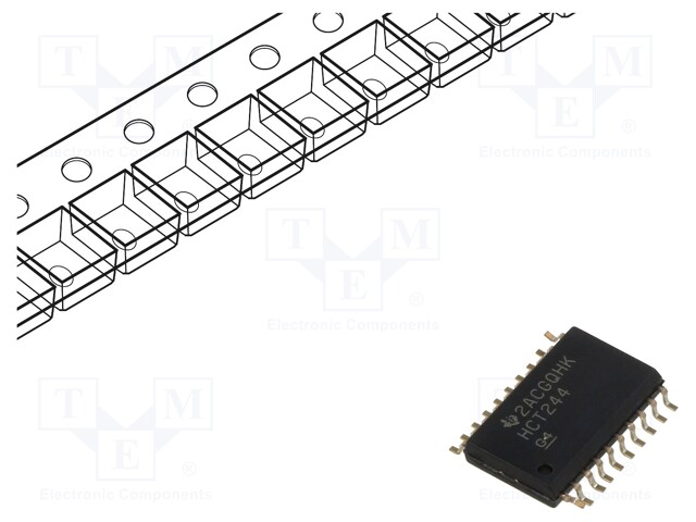 IC: digital; buffer,non-inverting,line driver; Ch: 8; SMD; SO20