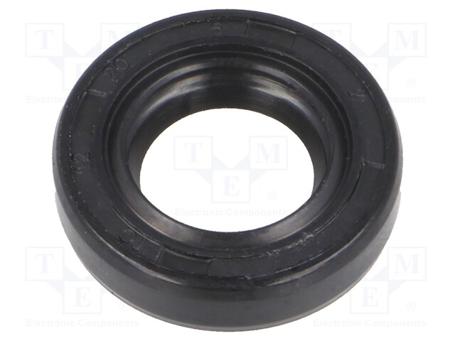 Oil seal; NBR; D: 5mm; -40÷100°C; Shore hardness: 70; Øhole: 20mm